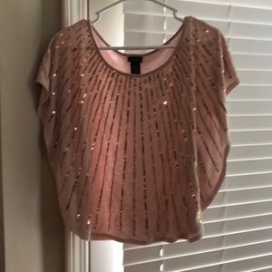 Light pink/sequin top